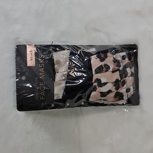 Kitsch Set of 3 100% Cotton Face Mask Leopard